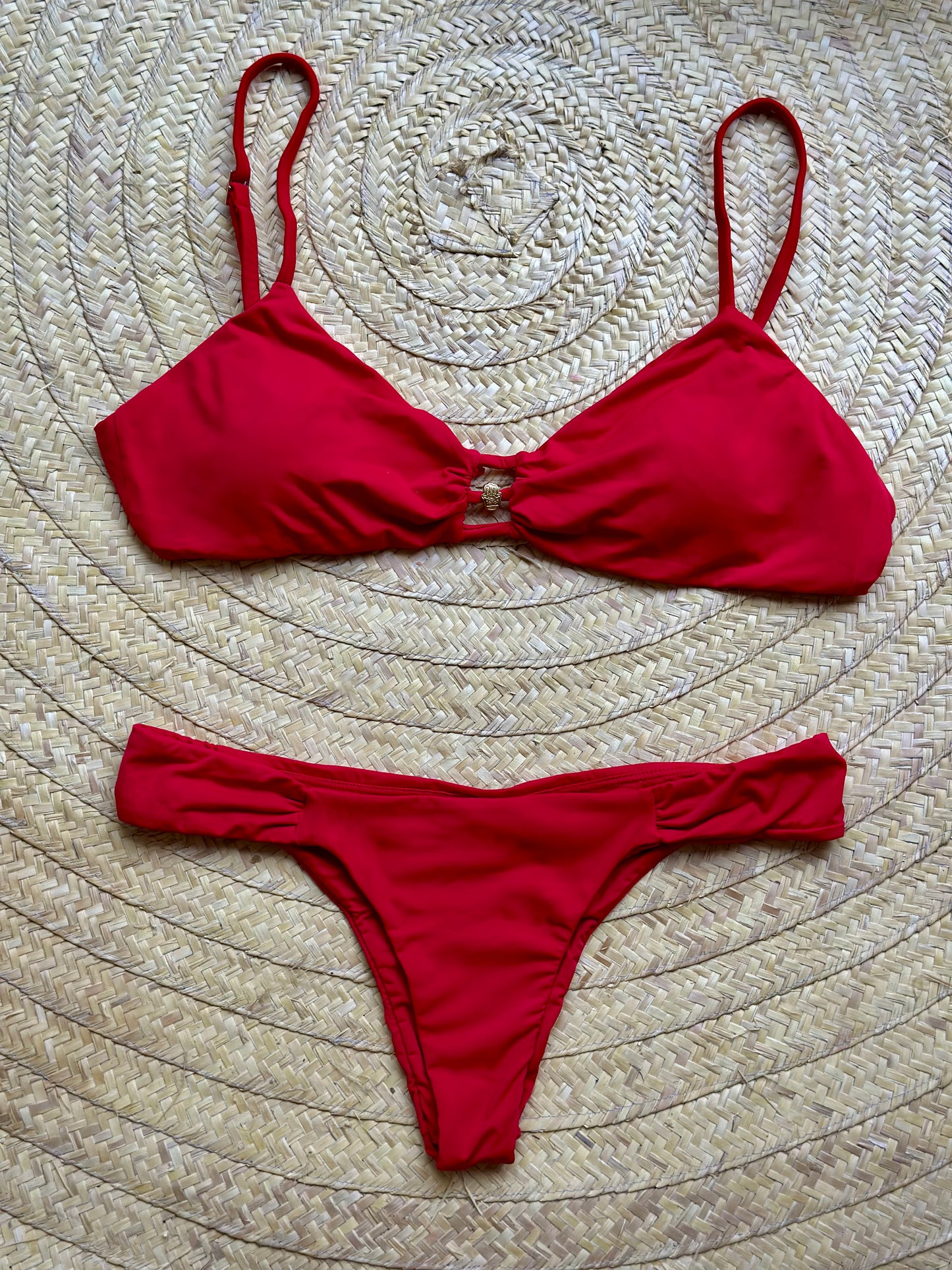 Biquini Bali Hamsá vermelho