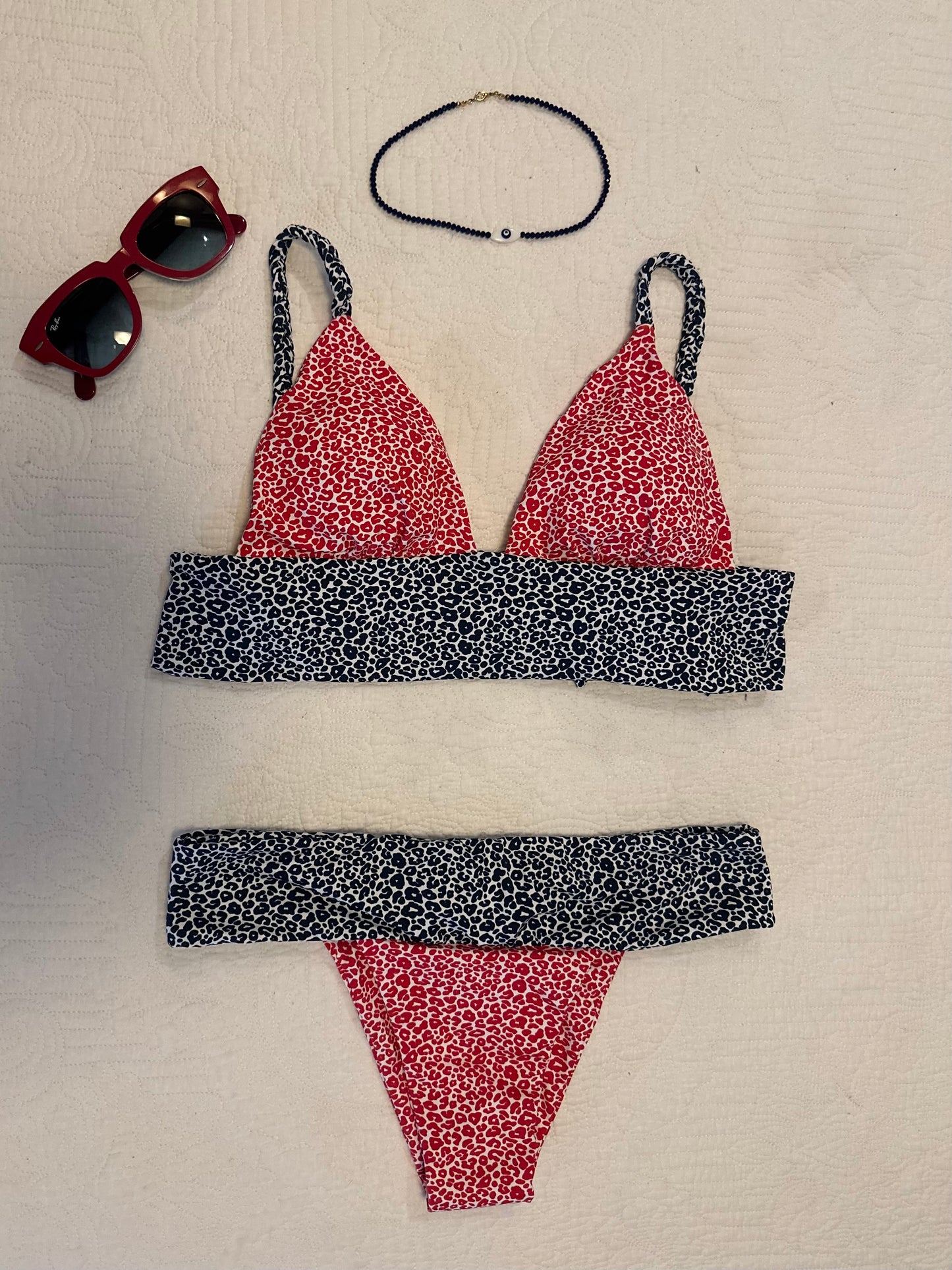 Biquini Faixa trança mix estampas